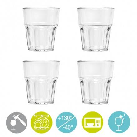 Lot de 4 verres à eau tritan 25 cl VIA MONDO